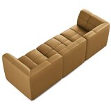 Makamii Rjava sedežna garnitura iz umetnega usnja 255 cm Aloha – | Shoptok.si