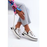 S. BARSKI White Leather Women's Lacquered Sneakers D&A LR535 | Shoptok.si