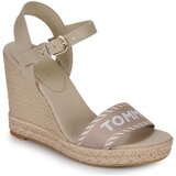 Tommy Hilfiger Sandali & Odprti čevlji SEASONAL WEBBING WEDGE Bež Cene