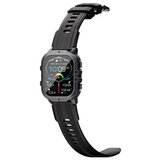Oukitel BT20 smart watch sport rugged 350mAh/Heart rate/SpO2/Accelerometer/crno-narandzasti | ePonuda.com