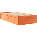 Krevet s madracem voštano smeđi 90x200 cm od masivne borovine | Eponuda.com