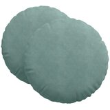  Jastučići za sjedenje 2 pcs Morska zelena Ø60 x 21 cm Baršun | shoptok.hr