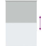 vidaXL Rolo zavjesa Blackout svijetlo siva 105x130 cm Širina tkanine | shoptok.hr
