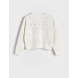 Reserved - Rupičasti džemper - krem | shoptok.hr