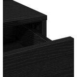  Toaletna stolica Crni hrast MDF i staklo 79 x 41 x 140 cm | shoptok.hr