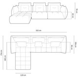 Micadoni Svijetlo siva kutna garnitura (promjenjiva) Bloom – Home | shoptok.hr