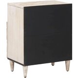  Ormar za krevet Bijelo 50 x 33 x 60 cm Čvrsto drvo manga - Bijelo | shoptok.hr
