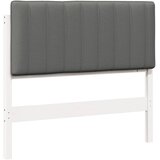  Tapecirani uzglavlje s uzglavljem Bijela i svijetlo siva 100 cm | shoptok.hr