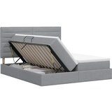  Krevet s od storage s pohranom Svjetlosiva 200 x 200 cm Tkanina - Svjetlosiva 200 x 200 cm Dizajn linija | shoptok.hr