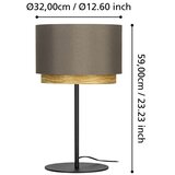 Eglo 390123 - Stona lampa MARCHENA 1xE27/40W/230V braon Slike