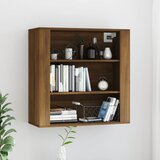 The Living Store Stenska omarica rjav hrast 80x33x80 cm inženirski les - Stenska Omarica, (21435897) Cene