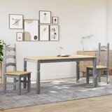 3-dijelni blagovaonski set PANAMA od masivne borovine sivi | shoptok.hr