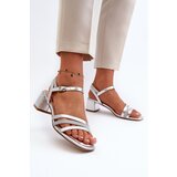 Sergio Leone Women's Low Heel Sandals in Synthetic Leather | Shoptok.si