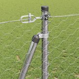  Heksagonalna ograda s betonskom osnovom 100 x 1,2 m Srebrna | shoptok.hr