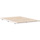 vidaXL Posteljni okvir Bela 150 x 200 cm Trdna borovina | Shoptok.si