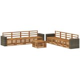  Set vanjskih sofa 9 kom. Prirodna | shoptok.hr