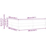  s opruga kutije Crna 200 x 200 cm tkanina | shoptok.hr