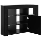  Kotni LED TV ormar 100x40x68cm Crna Konstruirano drvo | shoptok.hr