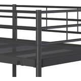 Krevet na kat bez madraca crni 80x200 cm čelik | Eponuda.ba