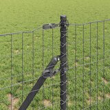 Euro Ograđivanje Ukop 50 x 0,4 m Čelik premazan PVC-om Siva | shoptok.hr