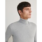 Reserved - Pamučna dolčevita - light grey | shoptok.hr