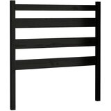  Uzglavlje za krevet crno 96 x 4 x 100 cm od masivne borovine | shoptok.hr