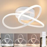 Nettlife LED stropna 33W, bela, zatemnljiva, 40cm, daljinski upravljalnik, geometrijski dizajn, za dnevno sobo, spalnico, kuhinjo, hodnik, studio, (22110624) Cene