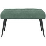 Klupa s gumbastim tkanjem Morska zelena 80 x 40 x 46 cm Baršun | shoptok.hr