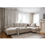Miuform Bež sklopiva kutna garnitura od samta (s desnim kutom) Lofty Lilly – | shoptok.hr