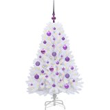  Umjetno božićno drvce s nogom Bijela 120 cm PVC i čelik | shoptok.hr