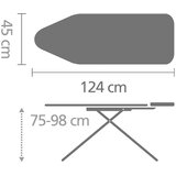 Brabantia Daska za glačanje C za parne postaje - Titan Oval / Black | shoptok.hr
