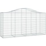  Lučne gabionske košare 4 kom 200x50x100/120cm pocinčano željezo | shoptok.hr