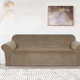 Rastegljiva navlaka Velvet -trosed 185-230cm bež Cene
