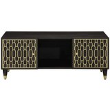  Klubska mizica 100x54x40 cm trden mangov les | Shoptok.si