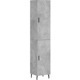 Maison Chic Visoka omara - Komoda - Predalnik betonsko siva 34,5x34x180 cm inženirski les, (21718853) | Shoptok.si