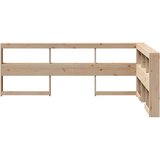  Polica za knjige uzglavlje L-oblika 120 cm borovine | shoptok.hr
