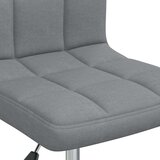 vidaXL Okretna uredska stolica od tkanine svjetlosiva | shoptok.hr