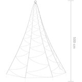 vidaXL Zidno drvce s metalnom kukom i 720 LED žarulja raznobojno 5 m | shoptok.hr