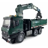 Amewi Mercedes-Benz Arocs Licens Crane Truck w. Tipper RTR green | shoptok.hr