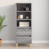 The Living Store Visoka omara Siva sonoma 40x36x110 cm inženirski les - Visoka Omarica, (21435906) Cene