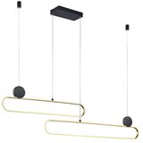  Trio - LED prigušiva luster na sajli GRANT LED/54W/230V 2300/3000/4000K crna/zlatna | Eponuda.com