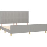  Okvir za krevet bez madraca svjetlosivi 200 x 200 cm od tkanine | shoptok.hr