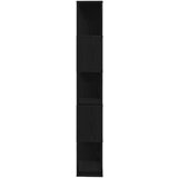 vidaXL Ormarić za knjige/Sobna pregrada crni hrast 45x24x159 cm | shoptok.hr