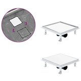 vidaXL Odvod za tuš s poklopcem 2-u-1 25 x 25 cm od nehrđajućeg čelika | shoptok.hr