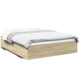  The Living Store Posteljni okvir sonoma hrast 150x200 cm inženirski les - Posteljni Okvir, (21498134) | Shoptok.si