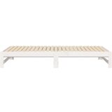 vidaXL Dnevni ležaj na izvlačenje bijeli 2 x (100 x 200) cm borovina | shoptok.hr