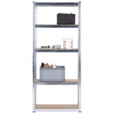 Homezone regal z visoko nosilnostjo leo, srebrna | Shoptok.si