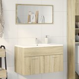 vidaXL Ormarić za umivaonik boja hrasta sonome 80x38,5x46 cm iverica cijene