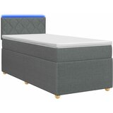  Boxspring krevet s madracem Tamnosiva 90 x 200 cm Tkanina | shoptok.hr