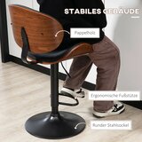  Set barskih stolica podesiva visina okretna umjetna koža čelični okvir crna 53 x 50 5 x 112 5 cm | shoptok.hr
